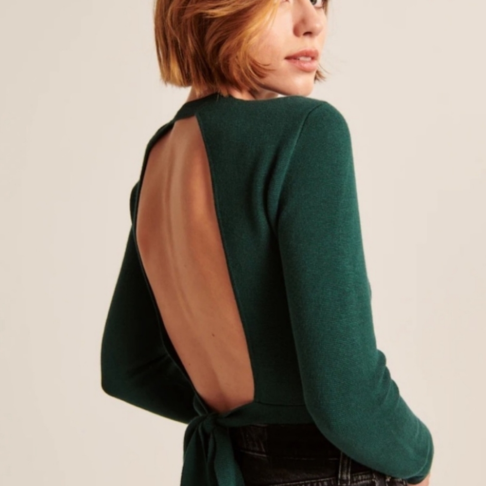 Abercrombie and Fitch Open Back Sweater